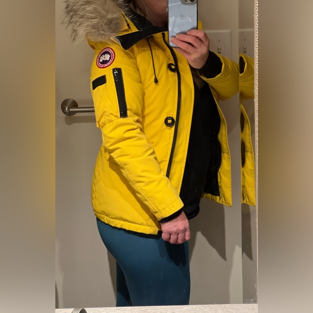 Yellow Montebello Canada Goose parka, perfect condition!